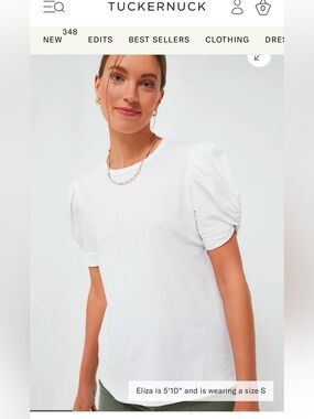 Pomander Place Taupe Puff Sleeve Crewneck Top